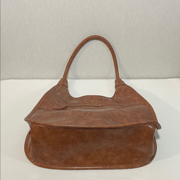 Elegant Brown Leather Shoulder Bag. Has no brand - Picture 8 of 13